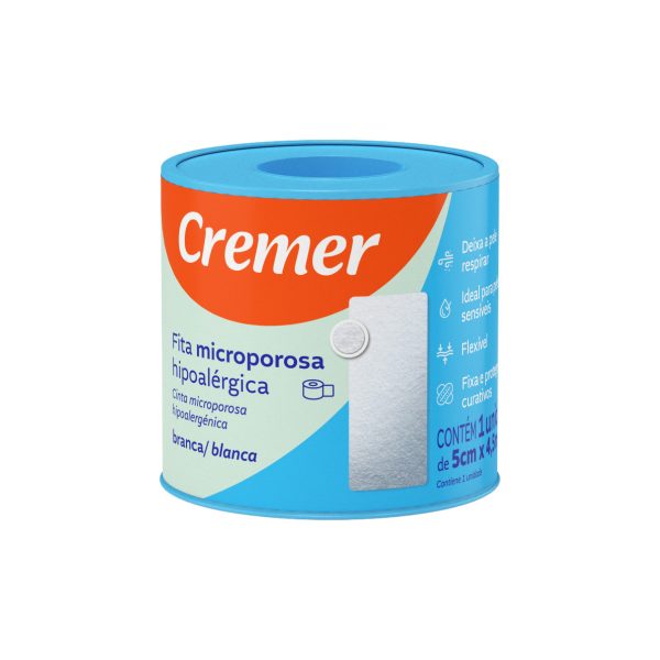 FITA MICROPOROSA CREMER BRANCA 4,5M