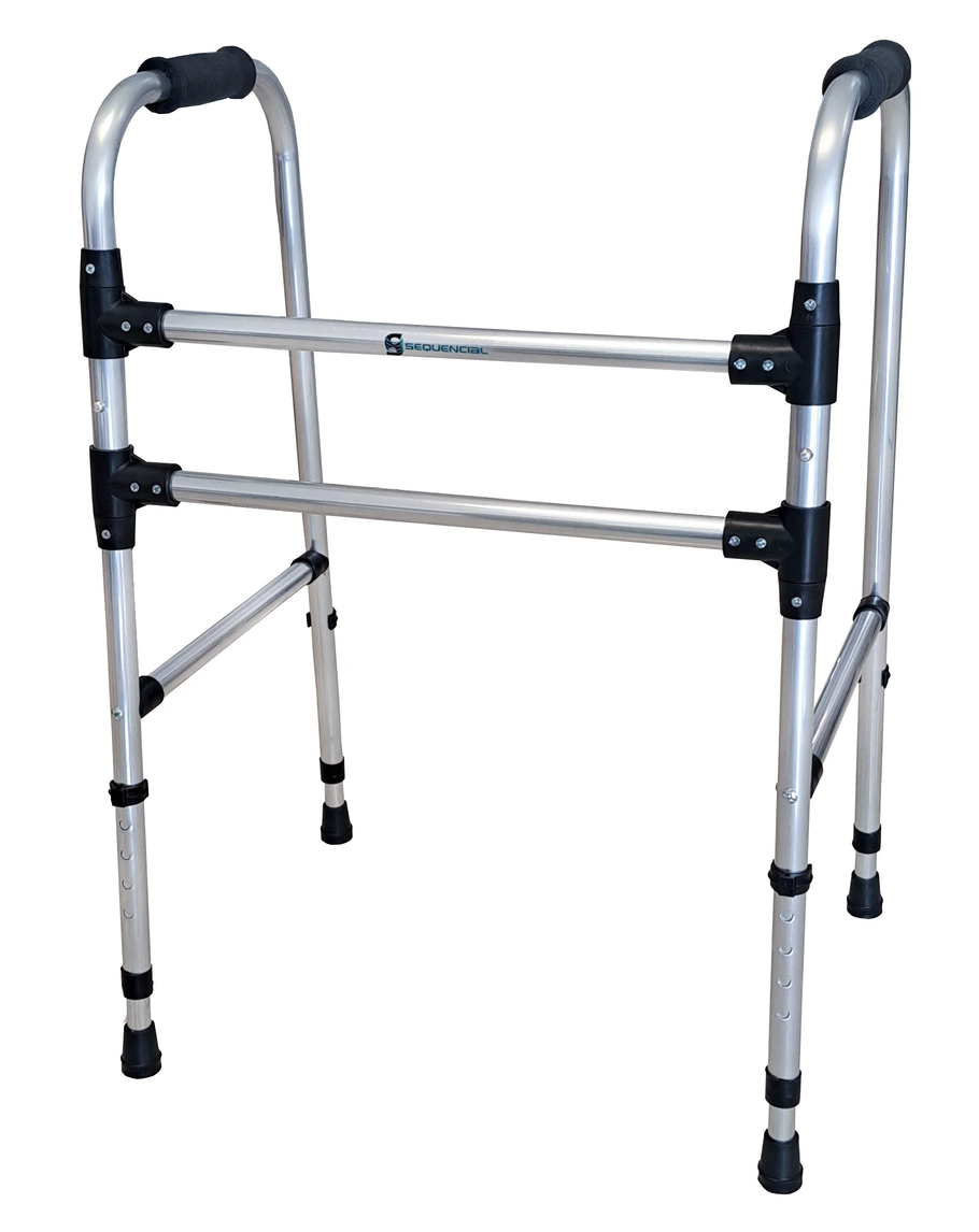 ANDADOR SEQUENCIAL 2 BARRAS FIXO BRILHO 130KG