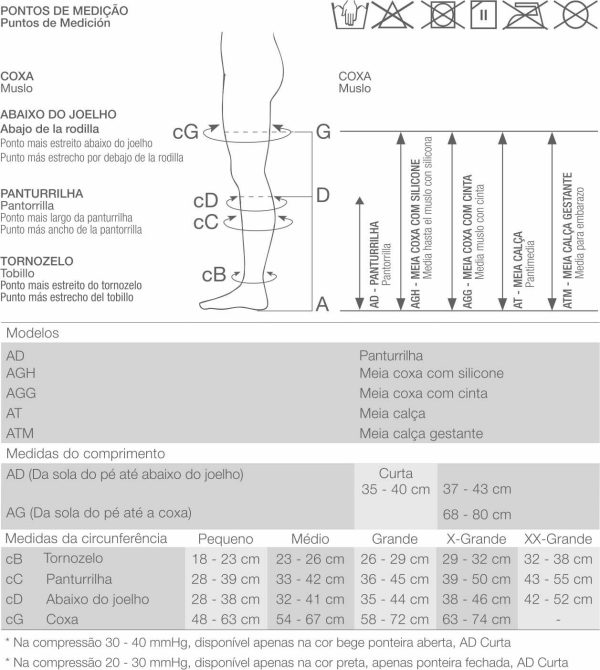 MEIA DE COMPRESSÃO VENOSAN ULTRALINE 4000 COXA 20-30 AGH BEGE PE ABERTO - Imagem 4