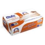 LUVA LATEX DESCARTÁVEL MEDIX C/PÓ C/100UND.