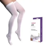 MEIA DE COMPRESSÃO VENOSAN ANTI-TROMBO BRANCA AES AGH 18MMHG