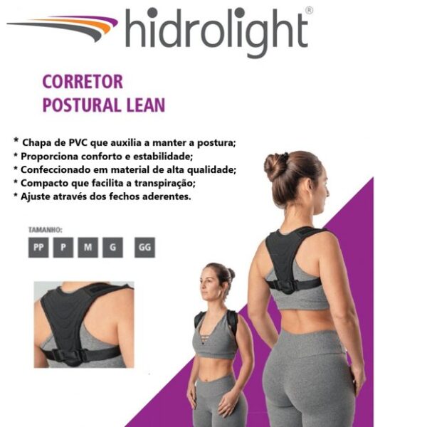 CORRETOR POSTURAL HIDROLIGHT LEAN - OR1450 - Imagem 3