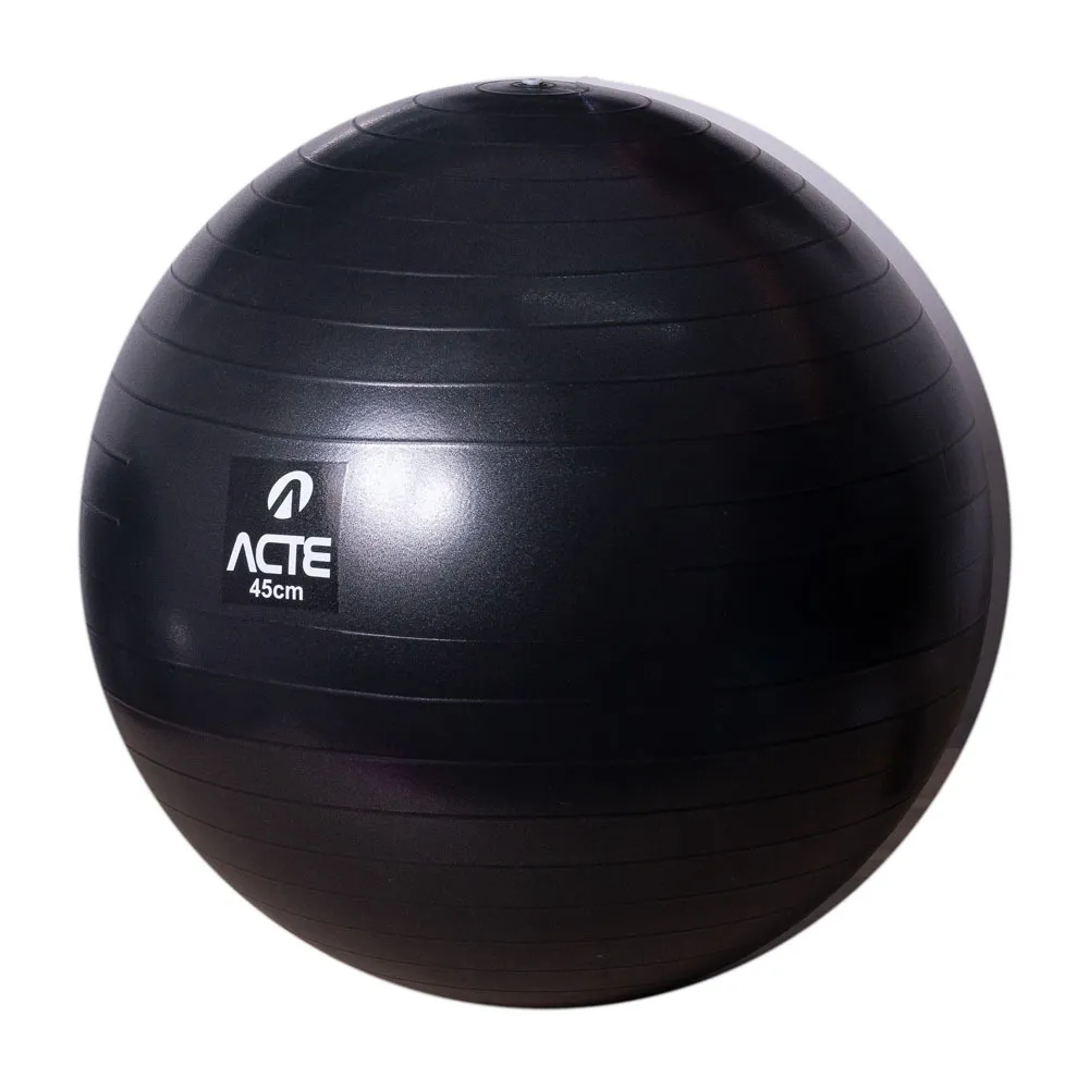BOLA DE PILATES 45CM PRETA GYM BALL T9-45P - Imagem 3