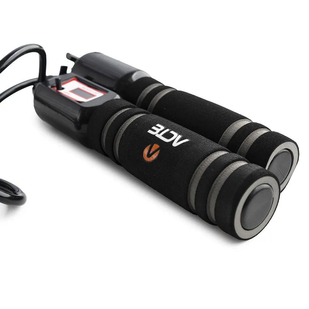 CORDA DE PULAR C/CONTADOR DE GIROS CINZA - T2-C - Imagem 3