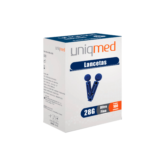 LANCETA P/LANCETADOR UNIQMED C/100 UND - Imagem 2