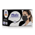 MASCARA DESCARTÁVEL MEDIX TRIPLA BFE PRETA C/50UND
